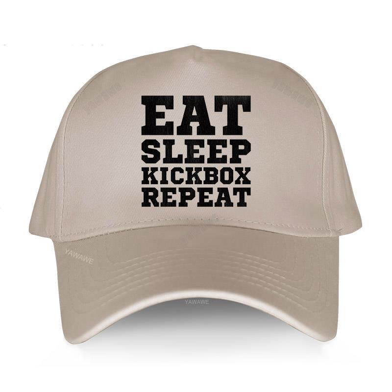 Роскошная кепка, модная хлопковая солнцезащитная шляпа унисекс, EAT SLEEP KICKBOX REPEATAHX, новая регулируемая шляпа, мужские бейсболки в простом стиле