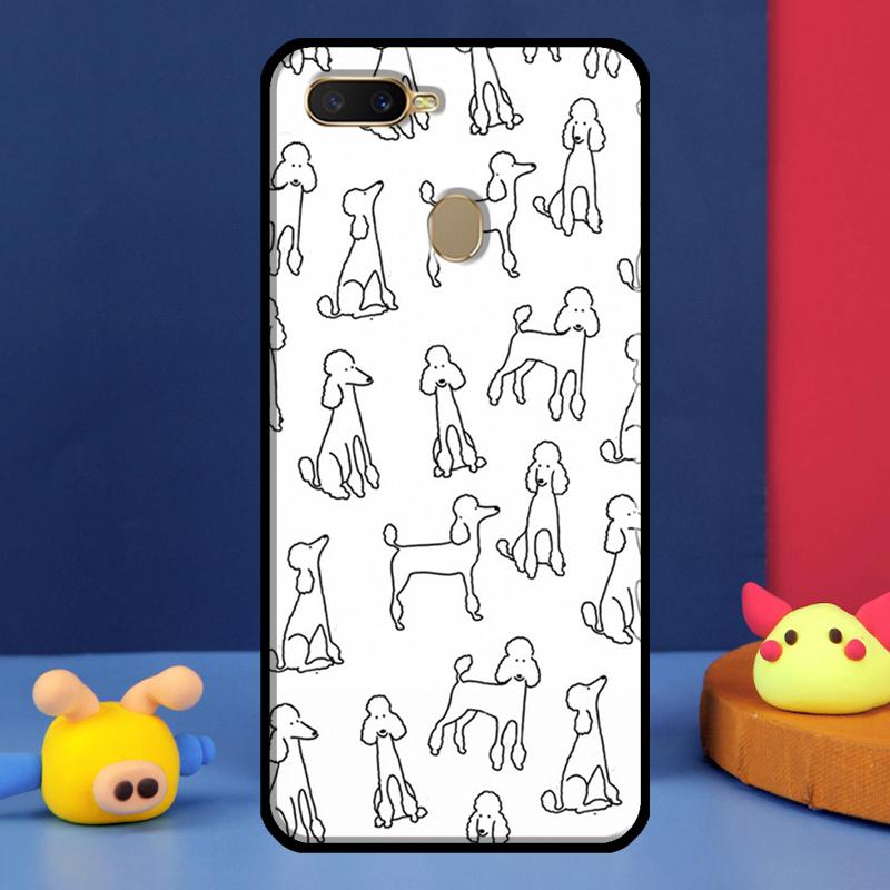 Чехол Мультяшная Собака Пудель Для Oppo A91 A5 A9 A16 A76 A96 A58 A78 A98 A52 A72 A74 A94 A54 S A57 A77 A15 A17
