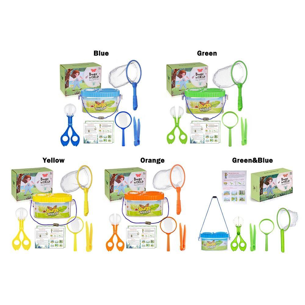 6 шт./набор Средство для просмотра насекомых Коробка для наблюдения за насекомыми Пластиковые экспериментальные игрушки с насекомыми Подарок
