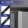 2Pcs 8 Inch Door Bolts Stainless Steel Concealed Security French Door Locks with Hardwares for Composite Wood Double Dummy Door