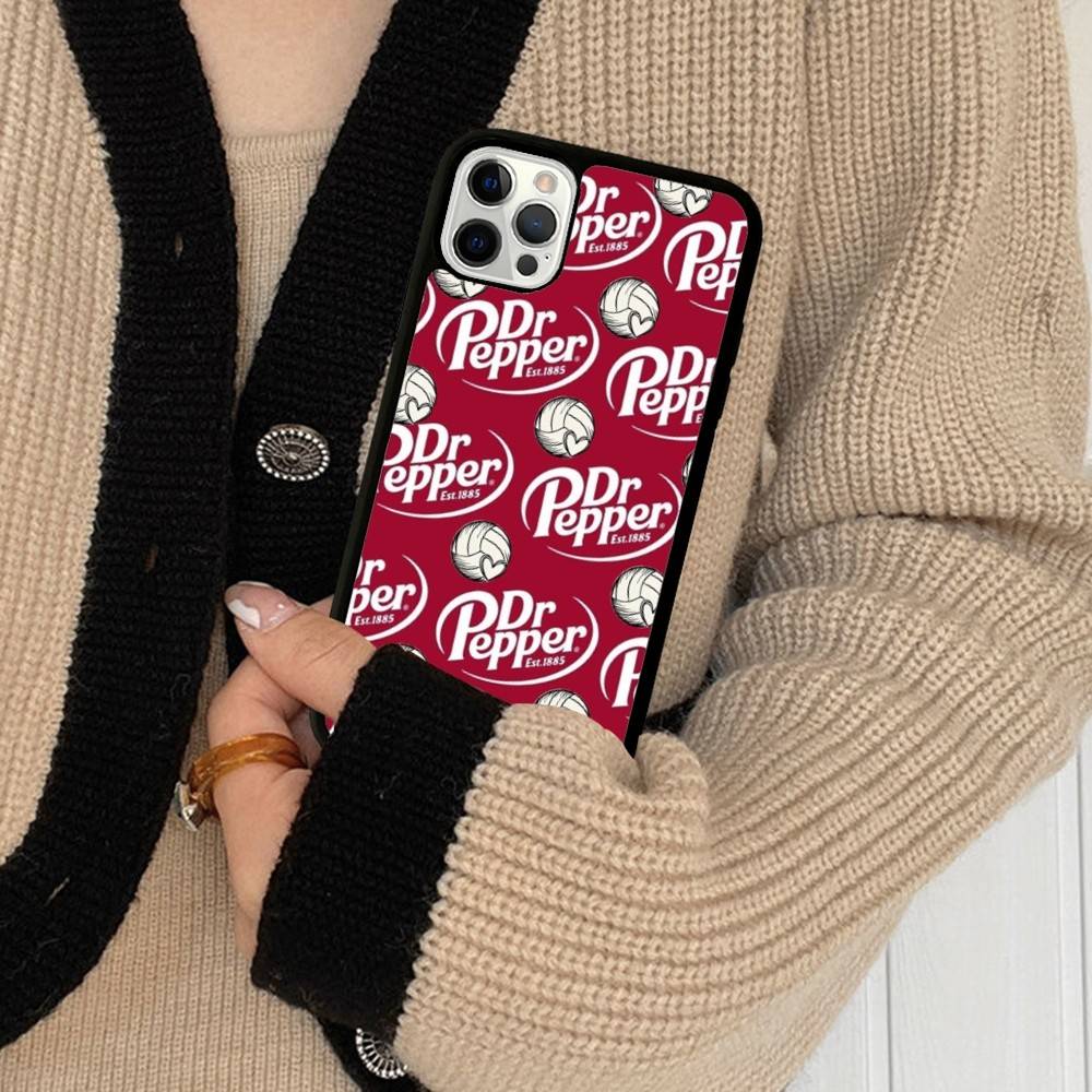 Чехол для телефона Dr Pepper (бренд газированных напитков) для iPhone 16 Pro Max 15 14 Plus 14 13 12 11 17, задняя крышка из PC+TPU