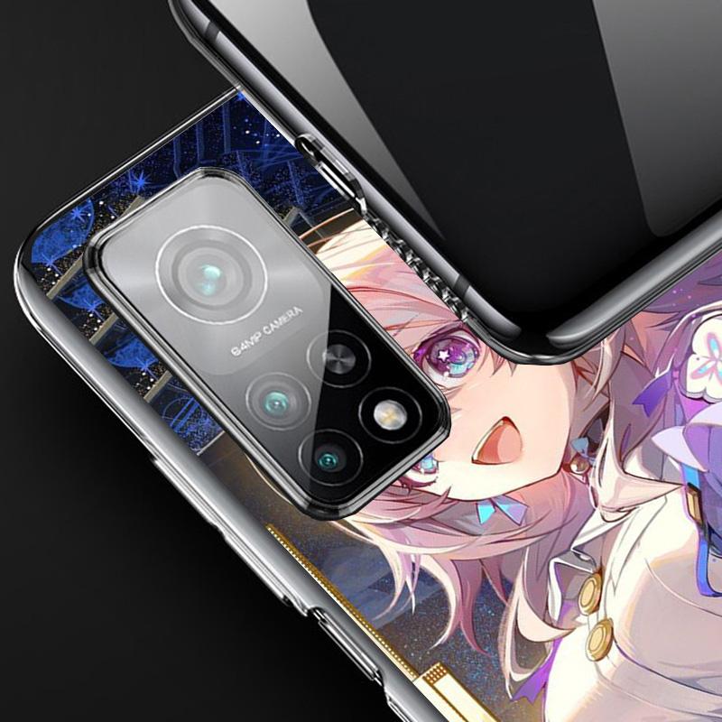 Чехол для телефона Honkai Star Rail Марч 7-е для Xiaomi Redmi Note 15 14 13 12S 12 Pro Plus 11S 11E 11 11T 10S 10 Искусство Мягкий Узор Чехол