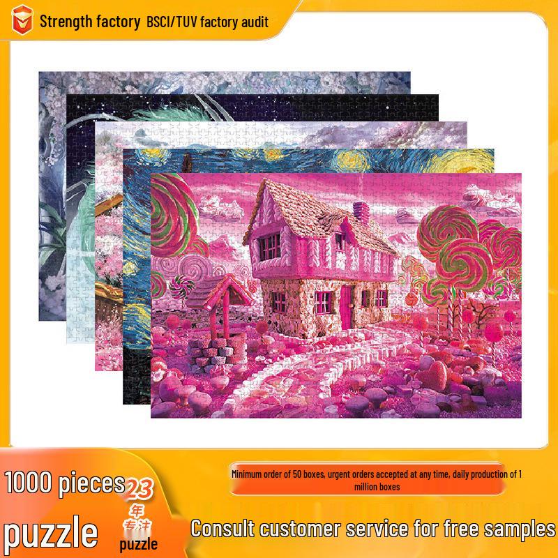 Мультяшный пазл из 1000 деталей для взрослых и детей - Сложная развивающая игрушка для снятия стресса, подарок