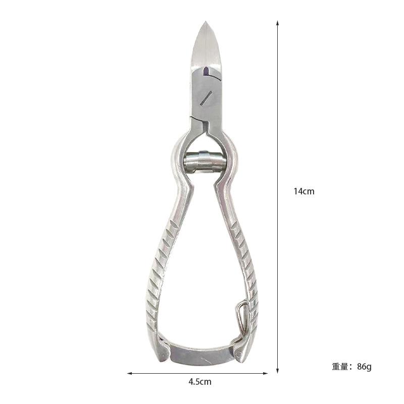1Pc Anti-splash Nail Clippers for Thick or Ingrown Toenails Super Sharp Long Handle Nail Trimmer Cutter Professional Manicure Pedicure Tools Home Use