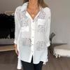 Women's Summer Printed Loose Casual Tuxedo Shirt