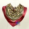 Black Gold Silk Scarves Bufandas Female Scarfs Shawl Fashion Elegant Satin Square Scarves Fall Winter Brand Silk Scarf Hijab