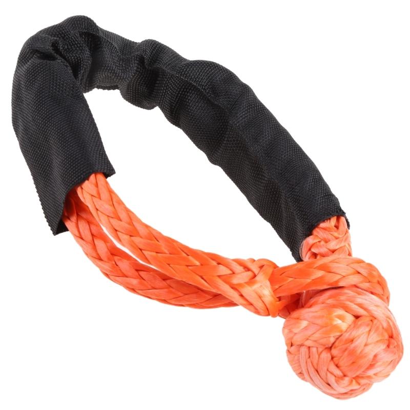 Синтетическая мягкая скоба с защитным рукавом, максимальное разрывное усилие 38000 фунтов, скоба для извлечения внедорожных грузовиков размером 1/2 "X 22"