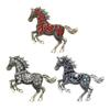 Horse Brooch Retro Style Sparkling Rhinestones Alloy Pin Clothes Hats Bags Scarves Badge Fashion Accessories