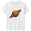 Saturn Planet Unisexs T Shirt Solar System Stars Universe Sunny Gift Tee