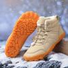 Winter New Men's Snow Boots Couple's Fashion Versatile Short Boots with Velvet Warmth and Anti Slip Mountaineering Sports Boots