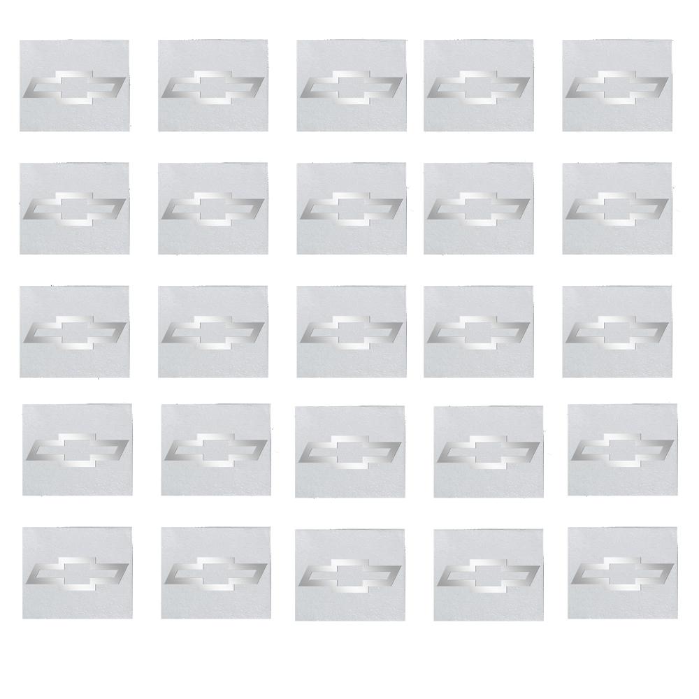 10pcs 3D Nickel Metal Car Interior Dekoration Stickers Badges Auto Styling For Chevrolet Silverado Trailblazer Suburban Traverse