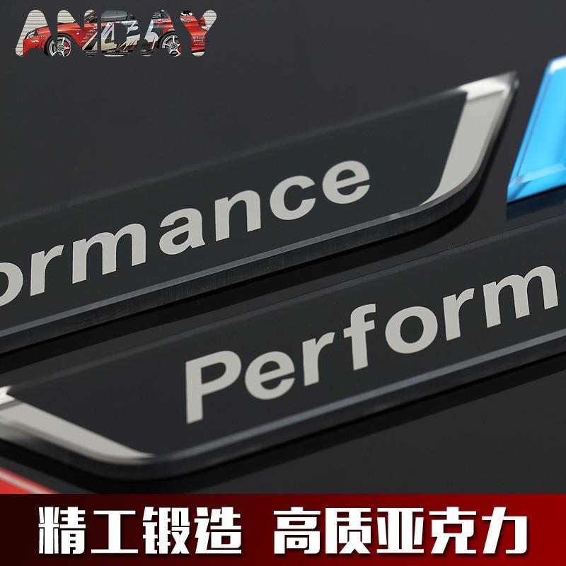 Car acrylic Sticker Car Fender Side Emblem Decorative Stickers For BMW 50th 3 5 7 series E83 F16 E70 M3 M4 M5 G42 G30 G20 F02 RFKNG1