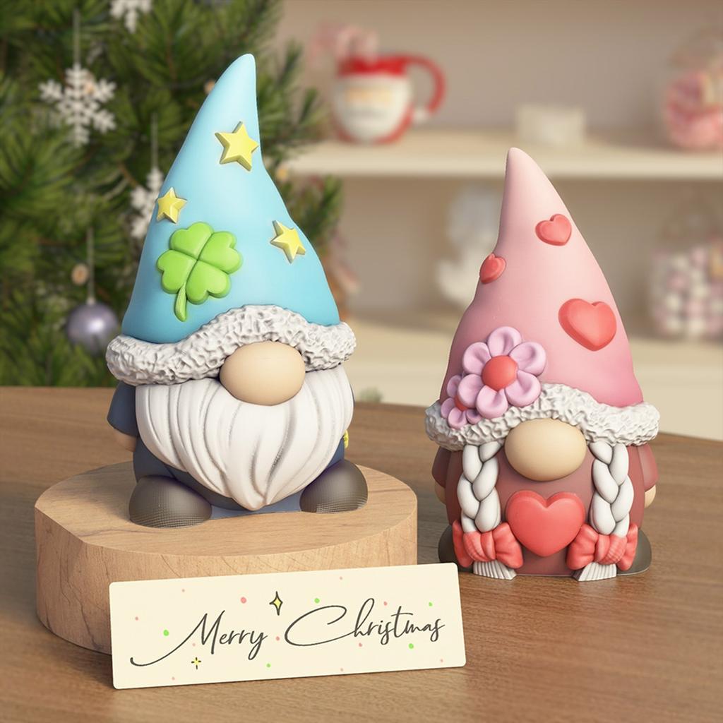 DIY Heart Star Gnome Silicone Mold Dsiplay Ornament Molds For Crafting Resin Plaster And Scented Candles Home Decor