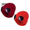 Snow Proof Outdoor Cycling Hat 2Pcs Fleece Lined Hats with Goggles, Warm Winter Knit Stretchy Brimless Eye Protection Hats, Windproof Skiing Caps for
