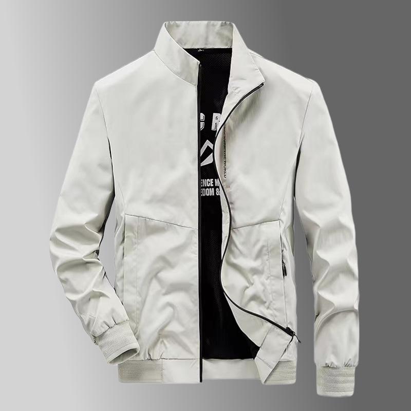 Унисекс Ветрозащитная куртка со стойкой - Высококачественная, универсальная верхняя одежда для осени и весны