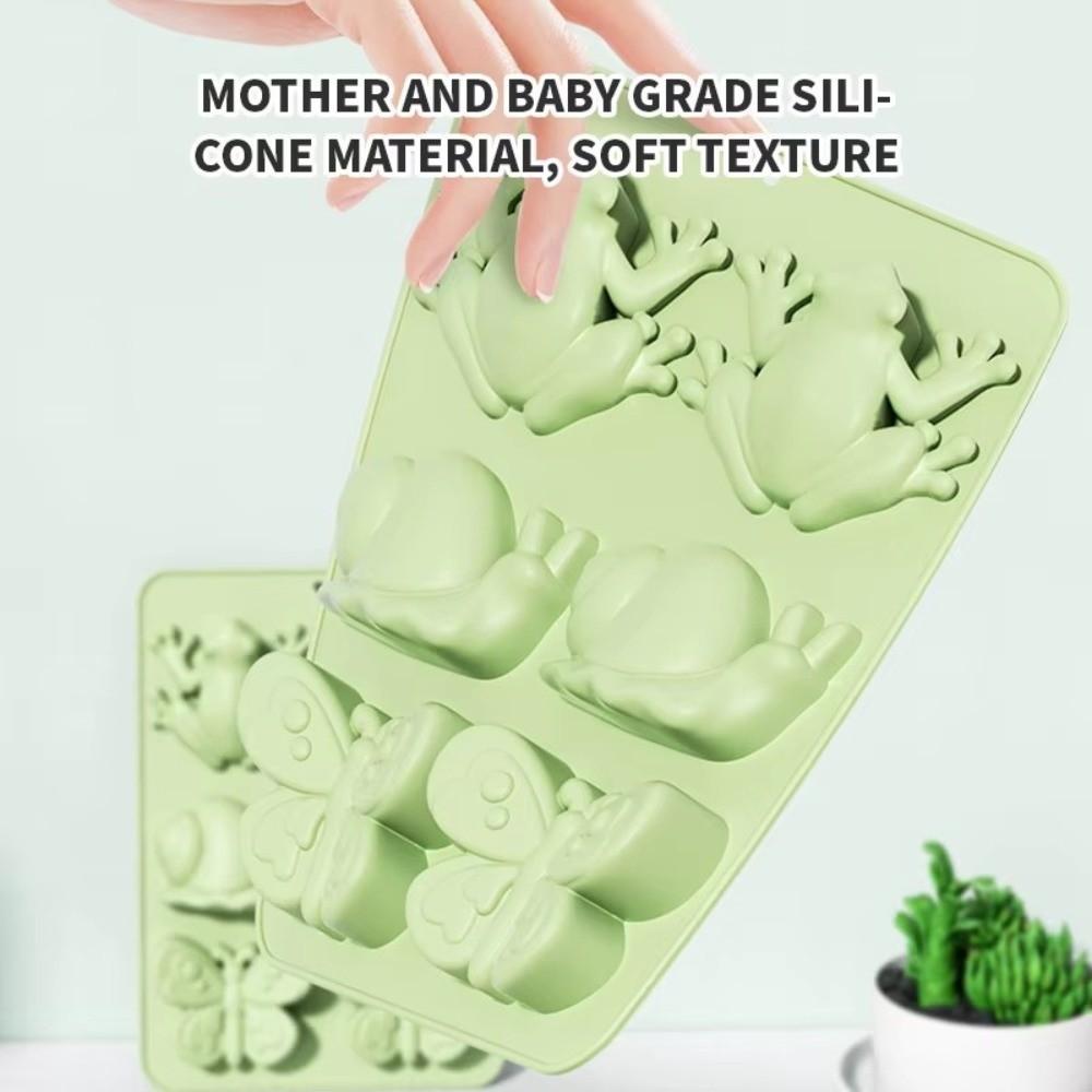 Cute Cartoon Chocolate Frog Mold No-Stick Baking Molds High Quality Dinosaur Molds Baking Dessert
