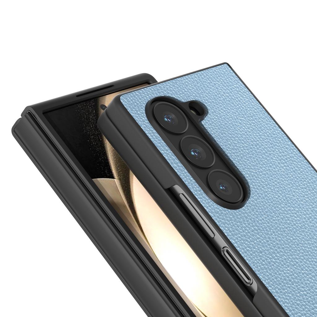 For Samsung Galaxy Z Fold6 5G Case Litchi Texture Non-Slip Phone Cover