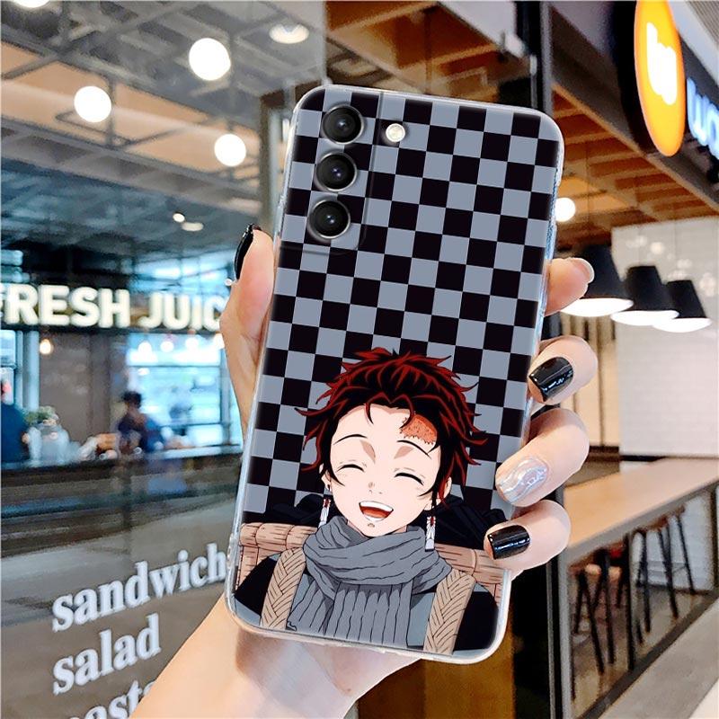 Прозрачный чехол Kamado Nezuko Kimetsu No Yaiba Demon Slayer для Samsung Galaxy S22 S21 S20 FE S 22 Ultra S10 E S9 Plus 5G, чехол