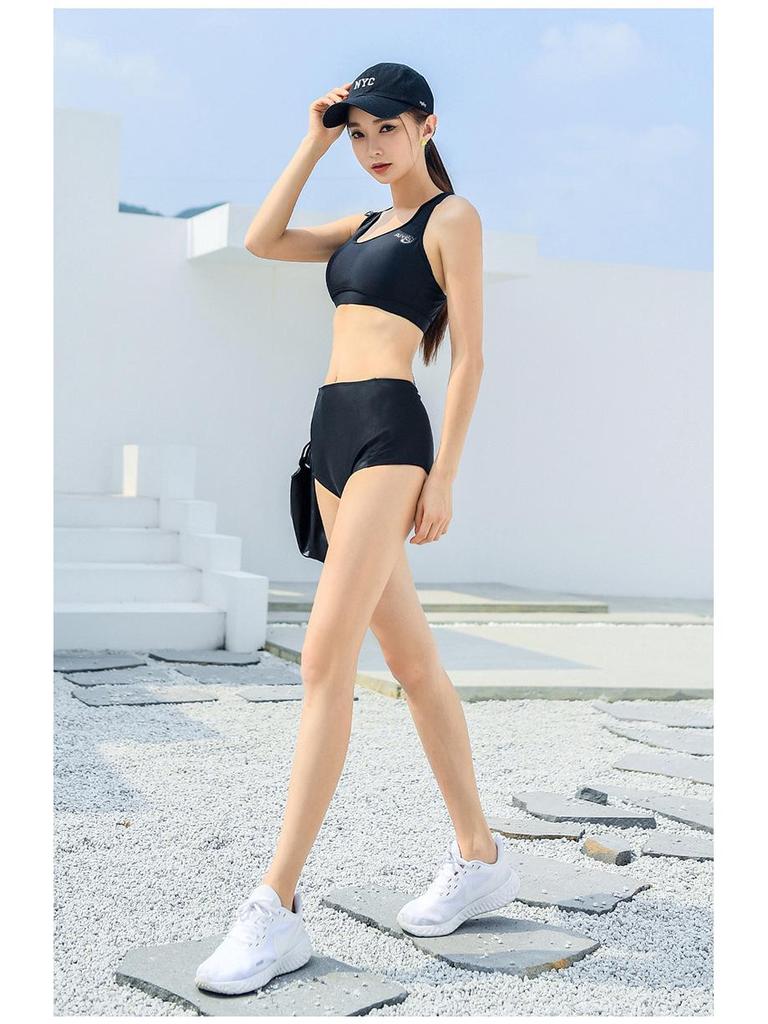 Women's High Waist Plus Size Boyleg Swim Shorts - Anti-Embarrassment Triangle Bikini Briefs