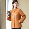 Paster Mid-Aged Women's New Chinese Style Woolen Coat
