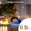 Силиконовая фигурка капибары, ночник, мягкое сенсорное управление, USB-аккумулятор, милое украшение в виде животного