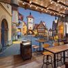 3d Обои Европейский Стиль Архитектура Городская Улица Пейзаж Настенная Фреска Спальня Гостиная Комната Украшение
