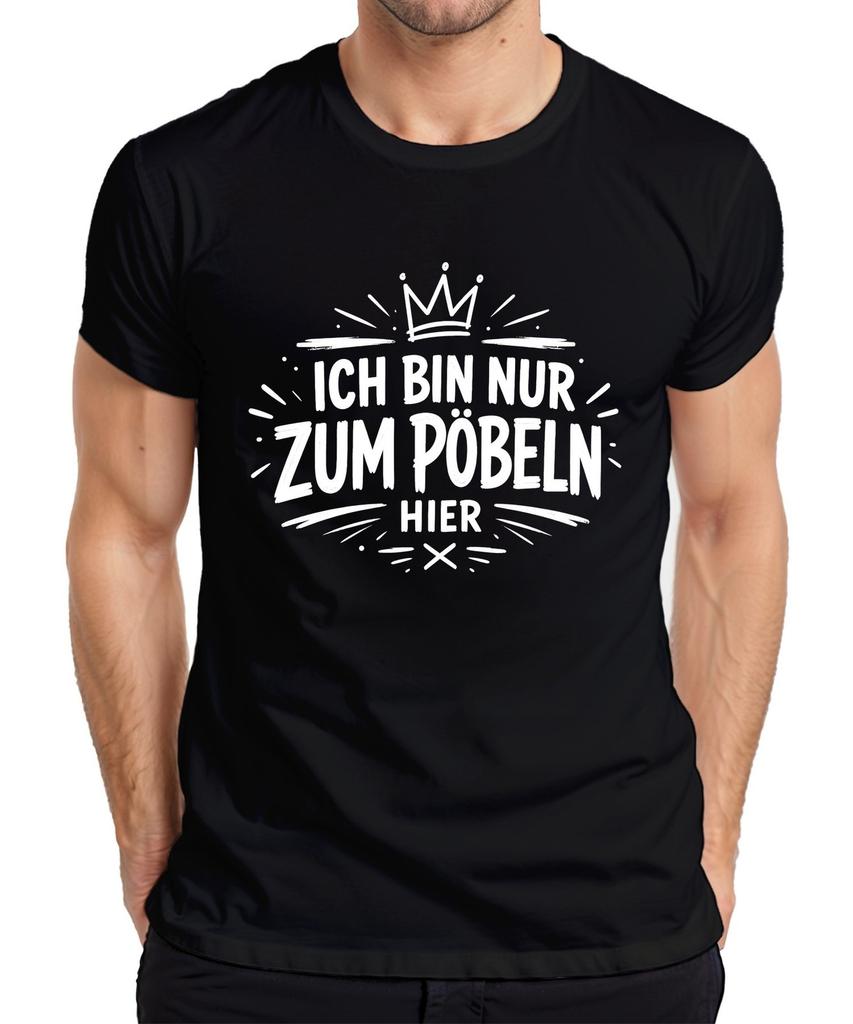 I'm Just Mobbing Here Funny Saying Gift Sarcasm Fun Mens T-Shirt-