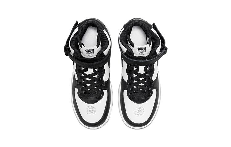 Nike Air Force 1 Mid Stussy Светлая кость Черный PS DN4158-002
