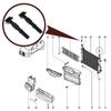 ESP1010 2 шт. крепежный штифт стойки радиатора, крепежный кронштейн радиатора, монтажный зажим 215432175R для Renault Clio BF MK5