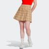 Adidas Оригинальная повседневная юбка в складку с тремя полосками, женская юбка, желтая IA8352