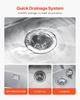 50cm Kitchen Sink Undermount Single Bowl Drop-In Basin Stainless Steel Bar