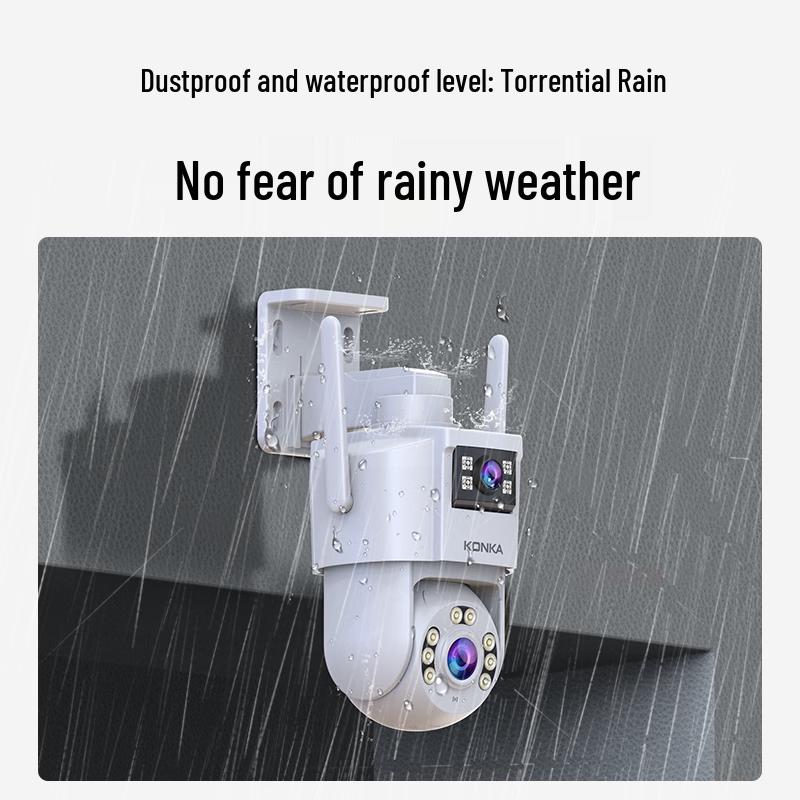 Konka 8MP Outdoor Dual-Lens WiFi Security Camera CN plug (adapter included)
