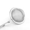 Silver 4.5cm Stainless Strainer Steel Mesh Ball Tea Leaves Filter Squeeze Locking Spoon Tool AVE