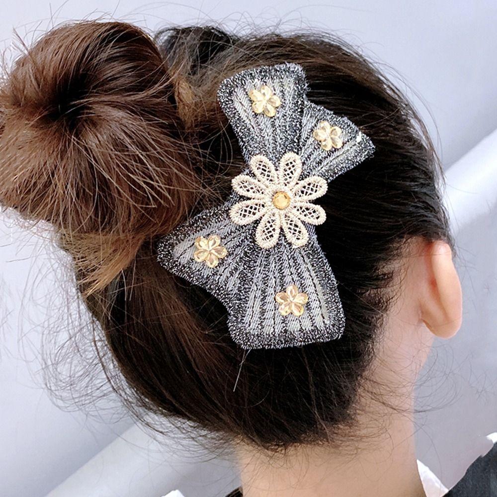 Butterfly Bangs Paste Flower Seamless Magic Paste Sweet Ladies