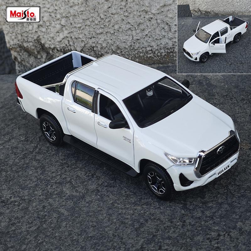 Майсто 1:24 Toyota Hilux Внедорожный Пикап Сплав Масштабная Модель Автомобиля Литьевой Металл Статическая Коллекция Детская Игрушечная Машина Транспортные Средства