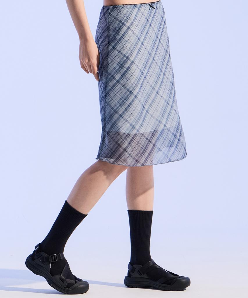 Moa Mesh Mood Skirt (Dusty Sky)