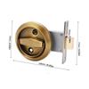 Wardrobe Furniture Lock Bolt Recessed Door Handle Lock Wardrobe Pulls Cabinet  Knob Pull Ring Lock