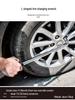 Ручной автомобильный домкрат-ножницы Tunaide с резиновой накладкой для замены шин седана