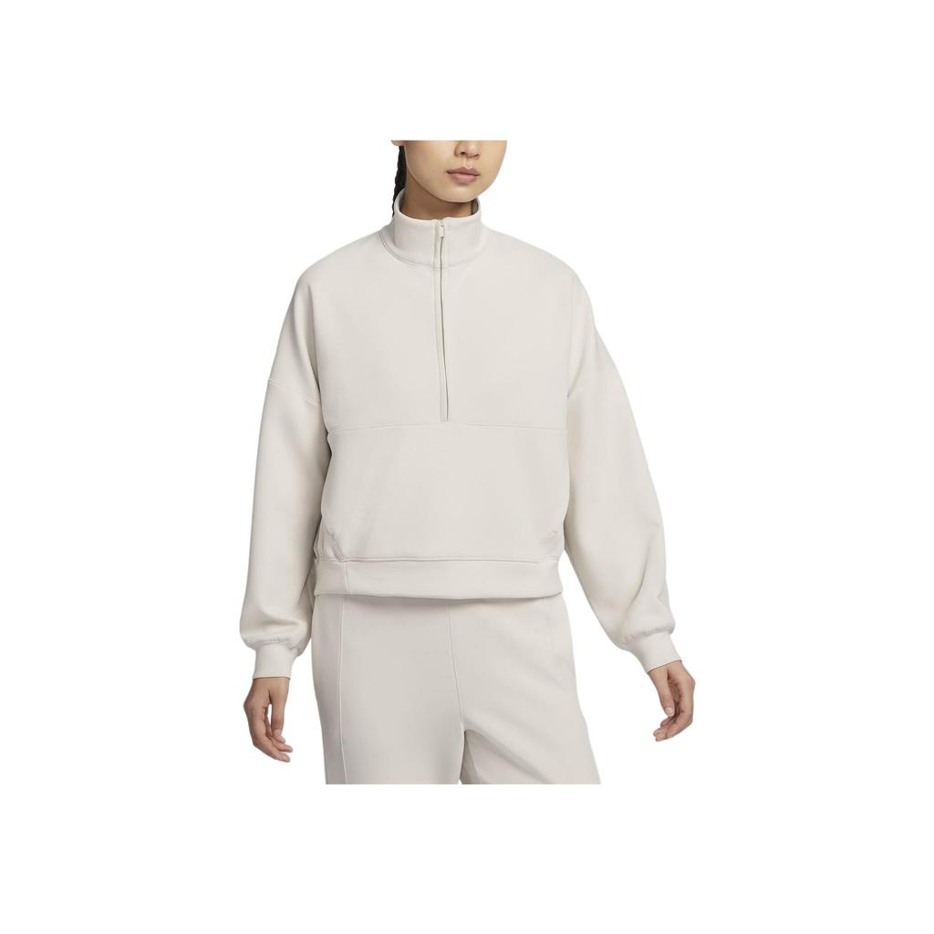 Новый женский топ Nike 24.7 ImpossiblySoft Dri-FIT оверсайз на молнии до середины HQ8189-104