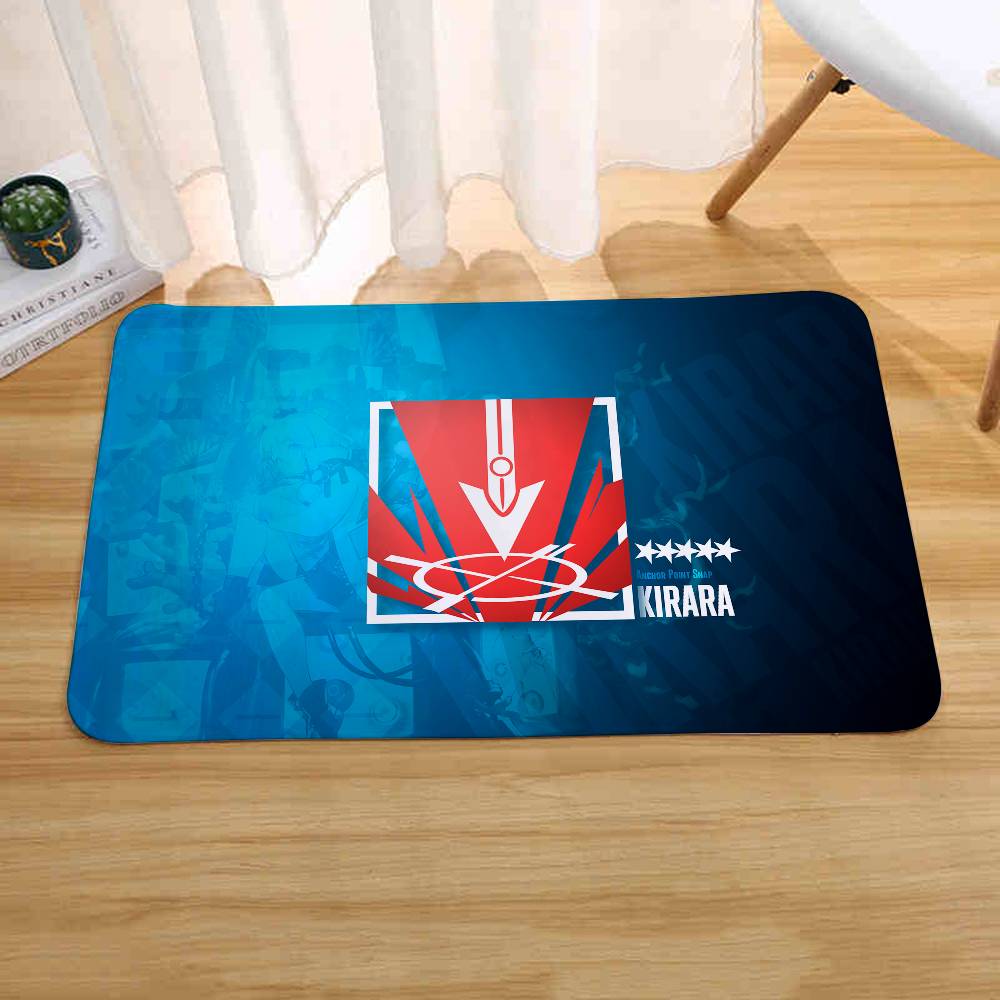 A-Arknights Game Floor Mats Home Laundry Rug Carpet For Living Room Decor Lounge Area Anti-slip Foot Mat Entrance Doormat