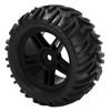 4pcs 82MM Front Rear Rubber Tires and 5 Spoke Wheel Rims Set for   144001 1Celsius14 RC Off Road Car