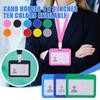 Multipurpose With Lanyard Office Badge Holders Cover Card Protector ID Card Holder Card Sleeve