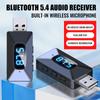 Car Bluetooth 5.4 T65 Mini USB Transmitter Receiver with LED Display Handsfree Call Car Kit Auto Wireless Audio For Fm Radio