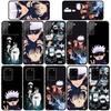 Чехол для телефона Samsung Galaxy S24 S23 iPhone 16 15 14 Xiaomi Redmi Note 13 12 11 Plus 9 Pro Max XR OPPO Huawei Gojo Satoru Anime Jujutsu Kaisen Cover