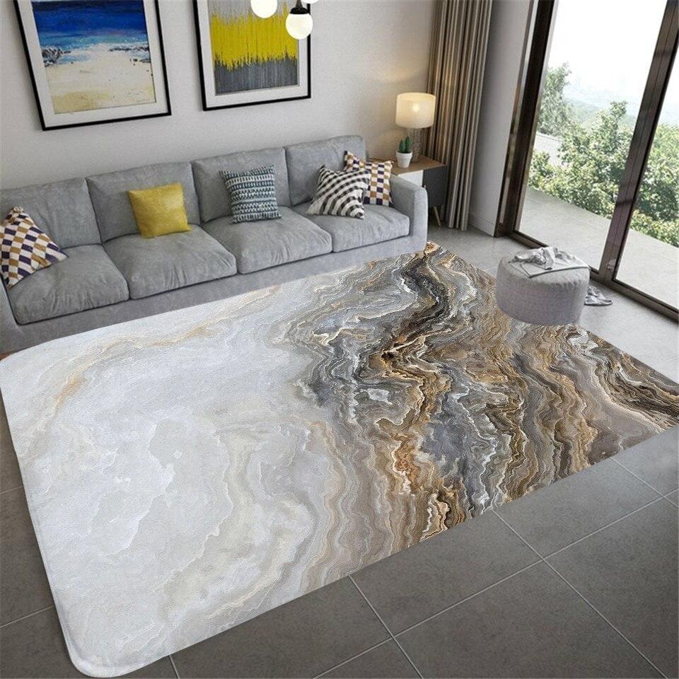 Современный мраморный принт для коридора, противоскользящий ковер для дома, спальни, детская прикроватная тумбочка, кухонный коврик, декоративный ковер для ванной комнаты