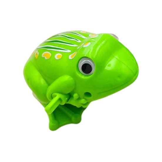 Wind-up Toy Educational Kids Frog Clockwork Toy Interactive Running Animal Toy for Children Boys Girls Teens