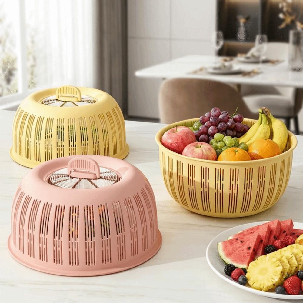 Plastic Anti Fly Mosquito Cover Breathable Fruit Basket Durable Vegetable Food Cover Kitchen Use