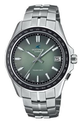 Часы Casio Oceanus Сделано в Манта Ретро Тон Сапфировый Серебристый, Япония, Коллекция, Bluetooth, Радиоуправляемые Солнечные, Кристалл, OCW-S400RA-3AJF, Мужские,