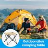 Складной походный стол из ткани с 2 подстаканниками, сумка для переноски, прочная водонепроницаемая ткань Оксфорд, складной стол для пикника на пляже, походов