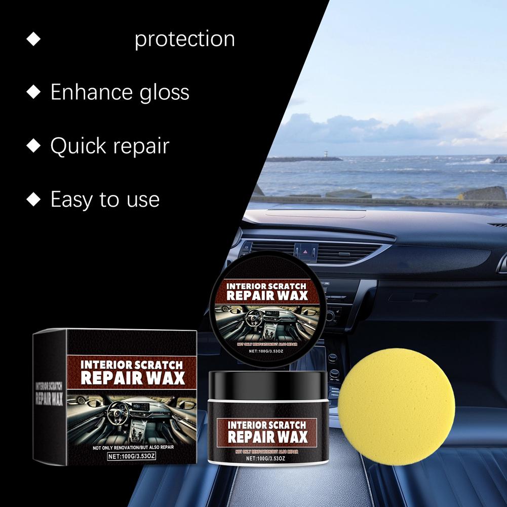 Premium Car Interior Scratch Repair Wax – Deep Clean, Decontamination, Scratch Polishing, Brightening & Maintenance Kit